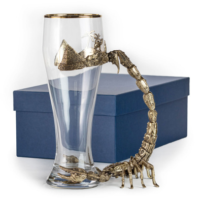 ПИВНОЙ БОКАЛ "СКОРПИОН" ЛАТУННЫЙ