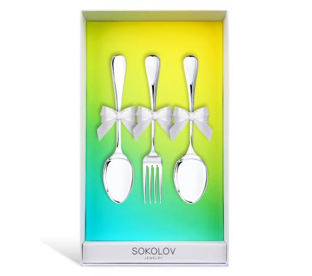 ДЕТСКИЕ СТОЛОВЫЕ ПРИБОРЫ "MODERN" (3 ПРЕДМЕТА) – SOKOLOV