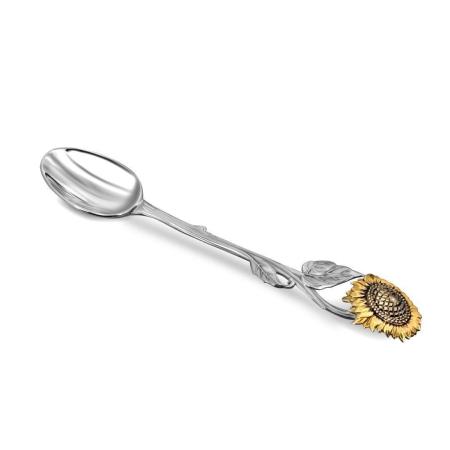 СЕРЕБРЯНАЯ КОФЕЙНАЯ ЛОЖКА 42471 - РУССКИЕ САМОЦВЕТЫ