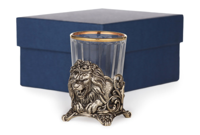 СТОПКА "ЛЕВ ЦАРСКИЙ" ЛАТУННАЯ