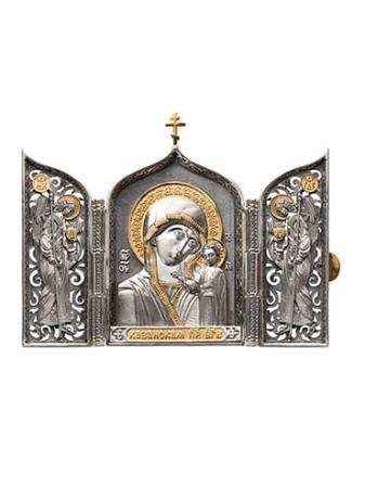 СКЛАДЕНЬ "КАЗАНСКАЯ БОЖЬЯ МАТЕРЬ" С ПОЗОЛОТОЙ (СРЕДНИЙ) – АЛЬТМАСТЕР