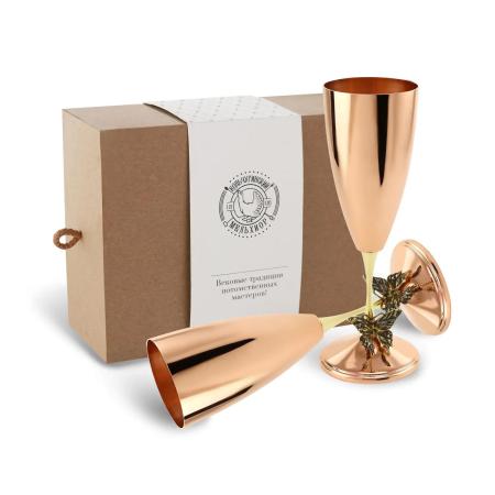 НАБОР МЕДНЫХ ФУЖЕРОВ "БАБОЧКА" – КОЛЬЧУГИНСКИЙ МЕЛЬХИОР