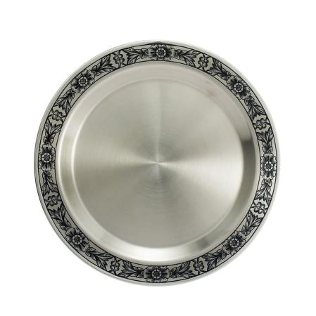 СЕРЕБРЯНАЯ ТАРЕЛКА ДЛЯ ФРУКТОВ АРТ. 40330001А05 – СЕВЕРНАЯ ЧЕРНЬ