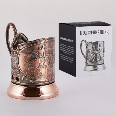 ПОДСТАКАННИК "ВИТЯЗЬ НА РАСПУТЬЕ" МЕДНЫЙ – КОЛЬЧУГИНСКИЙ МЕЛЬХИОР