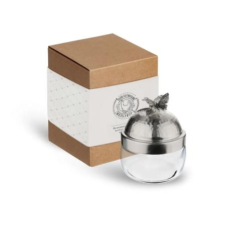 БАНКА ДЛЯ СЫПУЧИХ ПРОДУКТОВ "БАБОЧКА" ПОС. КОВАННАЯ (420 МЛ.) – КОЛЬЧУГИНСКИЙ МЕЛЬХИОР