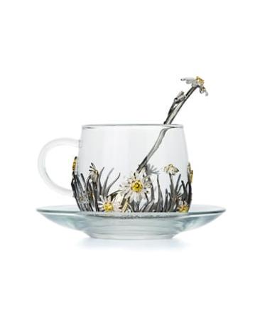 СЕРЕБРЯНАЯ ЧАЙНАЯ ПАРА "РОМАШКА" - АЛЬТМАСТЕР