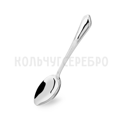 СЕРЕБРЯНАЯ ДЕСЕРТНАЯ ЛОЖКА "АМПИР" 930476 – КРАСНАЯ ПРЕСНЯ
