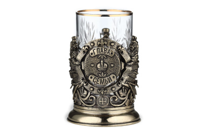 ПОДСТАКАННИК "ГЛАВА СЕМЬИ" ЛАТУННЫЙ