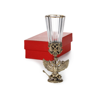 ЛАФИТНИК ДЛЯ ВОДКИ "ГЕРБОВЫЙ №2" ЛАТУННЫЙ