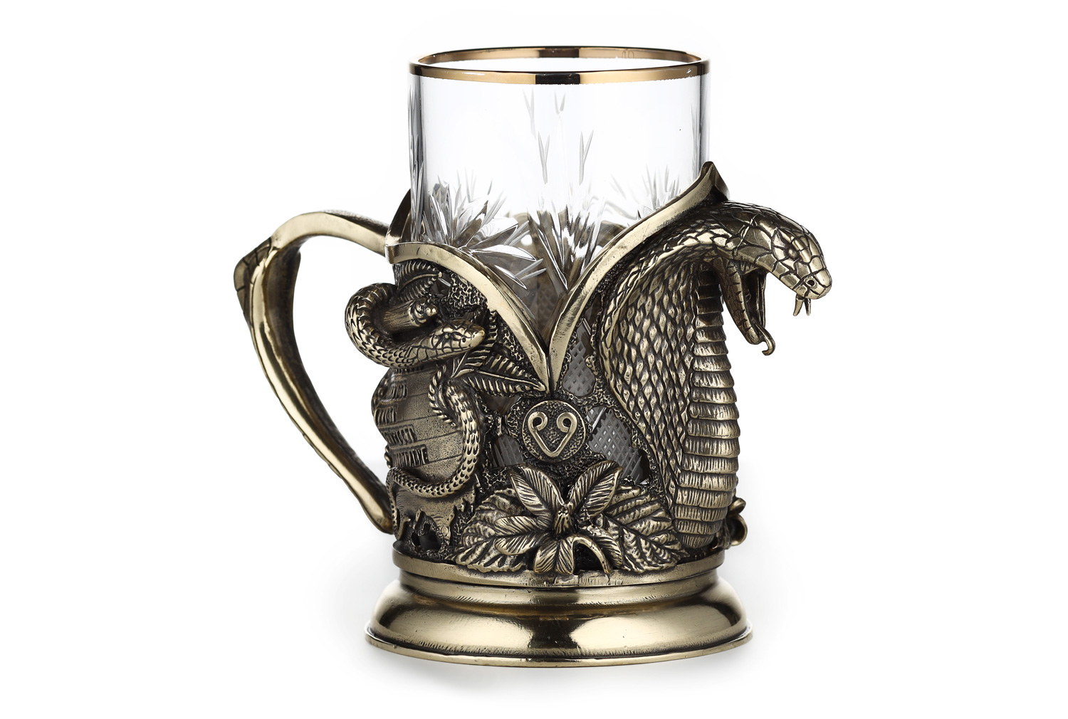 ПОДСТАКАННИК "КОБРА" ЛАТУННЫЙ