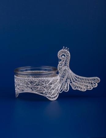 СЕРЕБРЯНАЯ СОЛОНКА "СОЛОВУШКА" – МСТЁРСКИЙ ЮВЕЛИР