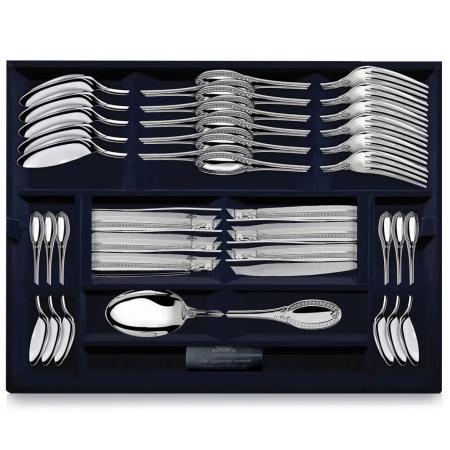 СЕРЕБРЯНЫЙ СТОЛОВЫЙ НАБОР "ИМПЕРАТОР" (24 ПРЕДМЕТА) – АРГЕНТА