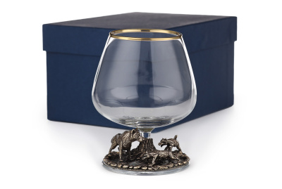 БОКАЛ ДЛЯ КОНЬЯКА "ОХОТА ВОЛК" CLASSIC 