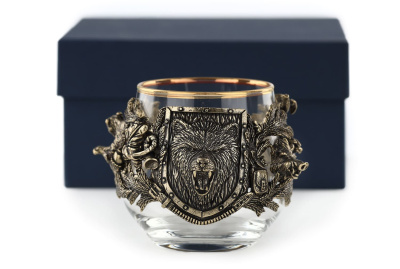 СТАКАН ДЛЯ ВИСКИ "ОХОТА - МЕДВЕДЬ" CLASSIC 