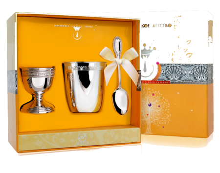 НАБОР ДЛЯ ЗАВТРАКА "ИМПЕРАТОР" (3 ПРЕДМЕТА) – АРГЕНТА