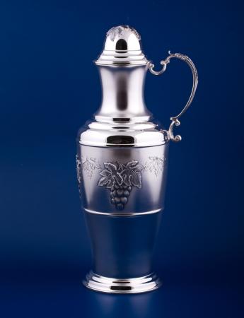 СЕРЕБРЯНЫЙ ГРАФИН ДЛЯ ВОДЫ "ВИНОГРАДНАЯ ЛОЗА" №5 (1,1 ЛИТРА) – МСТЁРСКИЙ ЮВЕЛИР