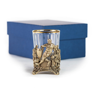 СТОПКА "ФУТБОЛ" ЛАТУННАЯ