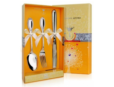 ДЕТСКИЕ СТОЛОВЫЕ ПРИБОРЫ "ИМПЕРАТОР" (3 ПРЕДМЕТА) №1 – АРГЕНТА