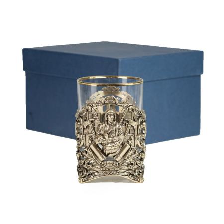 СТАКАН ДЛЯ ВИСКИ "ПОЖАРНЫЙ" ЛАТУННЫЙ