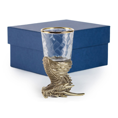 ЧАРКА "ДРАКОН" ЛАТУННАЯ (СТОПКА ПЕРЕВЁРТЫШ)