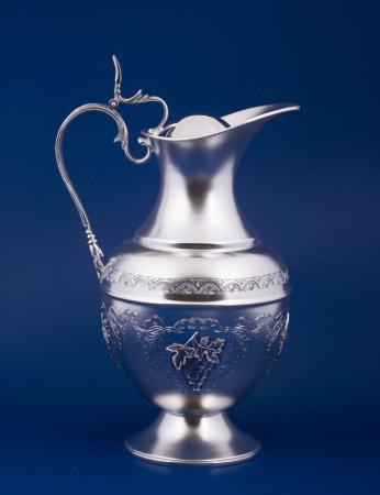 СЕРЕБРЯНЫЙ КУВШИН "ВИНОГРАДНАЯ ЛОЗА" (1,2 ЛИТРА) – МСТЁРСКИЙ ЮВЕЛИР