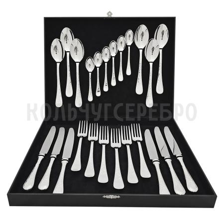 СЕРЕБРЯНЫЙ СТОЛОВЫЙ НАБОР "RENAISSANCE" (24 ПРЕДМЕТА) – SOKOLOV