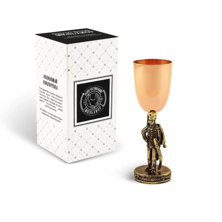 РЮМКА "ГУСАР С САБЛЕЙ" МЕДЬ-ЛАТУНЬ – КОЛЬЧУГИНСКИЙ МЕЛЬХИОР