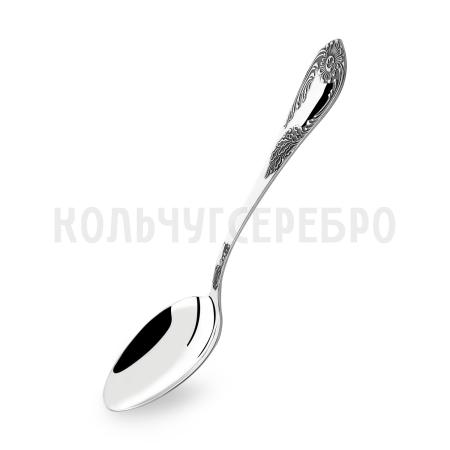 СЕРЕБРЯНАЯ ДЕСЕРТНАЯ ЛОЖКА "ИМПЕРАТОРСКАЯ" М-12 С ЧЕРНЕНИЕМ – ПАВЛОВСКИЙ ЗАВОД