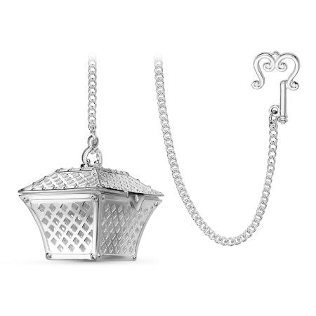 СЕРЕБРЯНОЕ СИТЕЧКО ДЛЯ ЧАЯ "СУНДУЧОК" – КРАСНАЯ ПРЕСНЯ