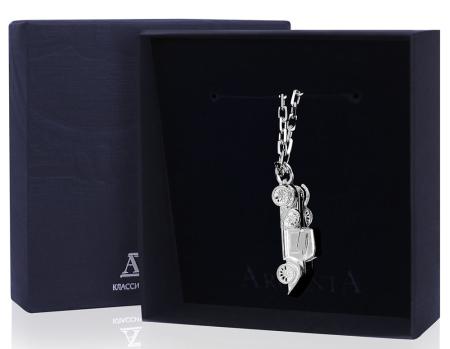 Столовое серебро купить в Москве СЕРЕБРЯНЫЙ БРЕЛОК ДЛЯ КЛЮЧЕЙ "МЕРСЕДЕС - БЕНЦ" – АРГЕНТА