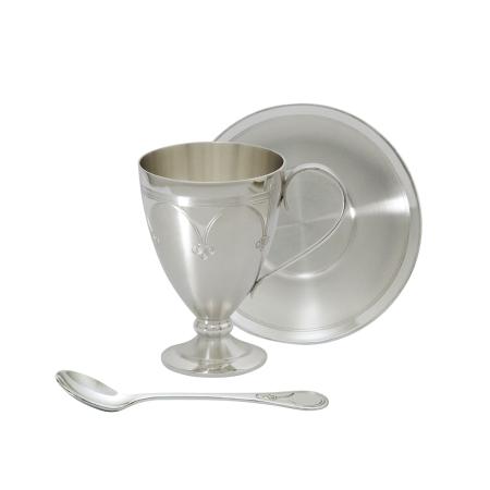 СЕРЕБРЯНЫЙ КОФЕЙНЫЙ НАБОР АРТ. "40210041М10" (3 ПРЕДМЕТА) – СЕВЕРНАЯ ЧЕРНЬ