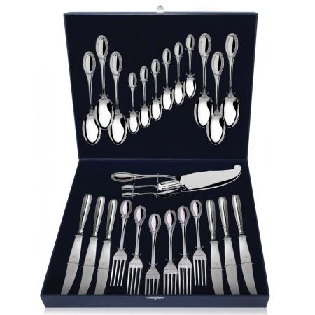 СЕРЕБРЯНЫЙ СТОЛОВЫЙ НАБОР "ИМПЕРАТОР" (27 ПРЕДМЕТОВ) – АРГЕНТА