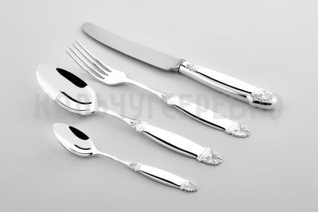 СЕРЕБРЯНЫЙ СТОЛОВЫЙ НАБОР "ВИВАЛЬДИ" (24 ПРЕДМЕТА) - СЕВЕРНАЯ ЧЕРНЬ