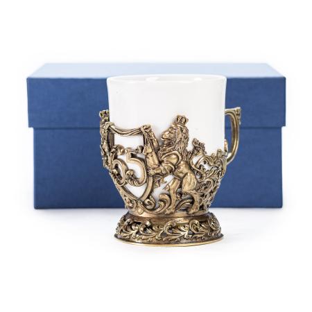 ЛАТУННАЯ КОФЕЙНАЯ ЧАШКА "ЮБИЛЕЙНАЯ 65"