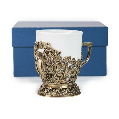 ЛАТУННАЯ КОФЕЙНАЯ ЧАШКА "ФСБ ДЗЕРЖИНСКИЙ"