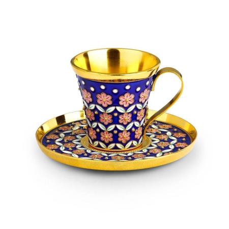 СЕРЕБРЯНЫЙ КОФЕЙНЫЙ НАБОР "СИТЕЦ" – РУССКИЕ САМОЦВЕТЫ