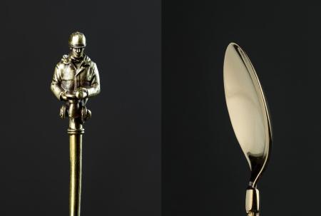 ЛОЖКА ЧАЙНАЯ ЛАТУННАЯ "НЕФТЯНИК" 