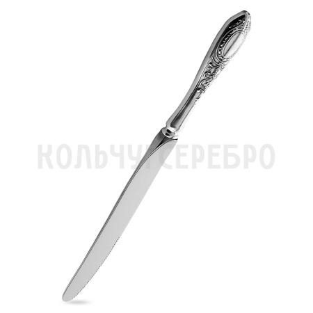 СТОЛОВЫЙ НОЖ ИЗ МЕЛЬХИОРА "№1" С ЧЕРНЕНИЕМ - КОЛЬЧУГИНСКИЙ МЕЛЬХИОР