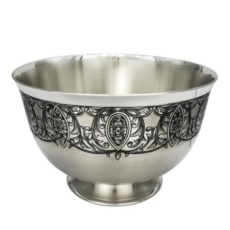 СЕРЕБРЯНАЯ ВАЗА-САЛАТНИЦА  АРТ. 40130082А05 – СЕВЕРНАЯ ЧЕРНЬ