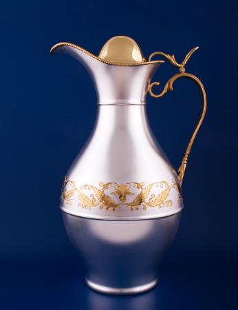 СЕРЕБРЯНЫЙ КУВШИН "ВЕРСАЛЬ" №8 С ПОЗОЛОТОЙ (1,7 ЛИТРА) – МСТЁРСКИЙ ЮВЕЛИР