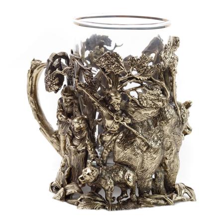 ПОДСТАКАННИК "МЕДВЕДЬ НОВЫЙ" ЛАТУННЫЙ