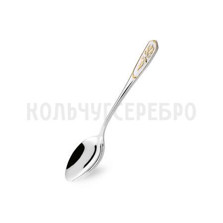 ЧАЙНАЯ ЛОЖКА ИЗ МЕЛЬХИОРА "ВИЗИРЬ" С ПОЗОЛОТОЙ – КОЛЬЧУГИНСКИЙ МЕЛЬХИОР