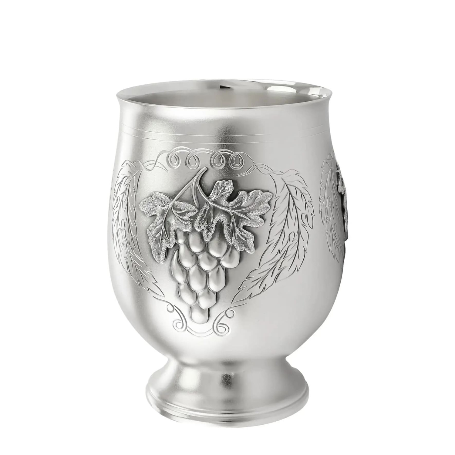 СЕРЕБРЯНЫЙ СТАКАН №40 "ВИНОГРАДНАЯ ЛОЗА" 170 МЛ. – МСТЁРСКИЙ ЮВЕЛИР