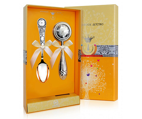 Наборы: ложка с погремушкой