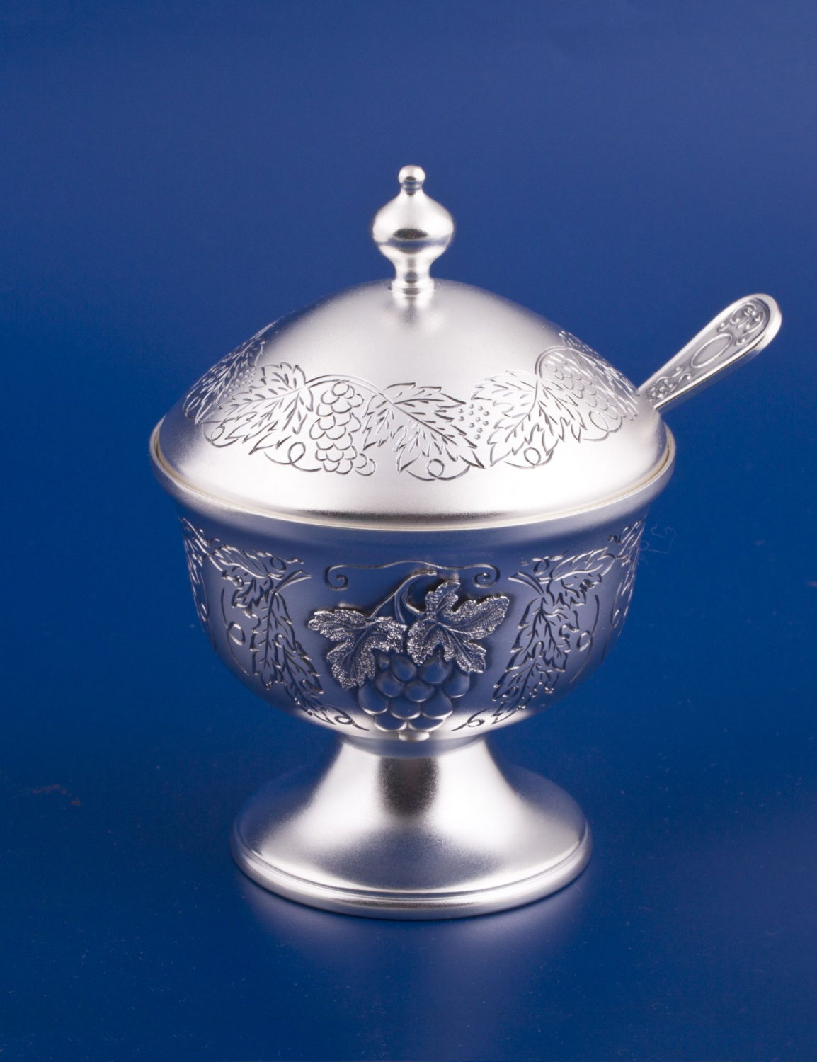 СЕРЕБРЯНЫЙ НАБОР ДЛЯ СПЕЦИЙ "ВИНОГРАДНАЯ ЛОЗА" – МСТЁРСКИЙ ЮВЕЛИР