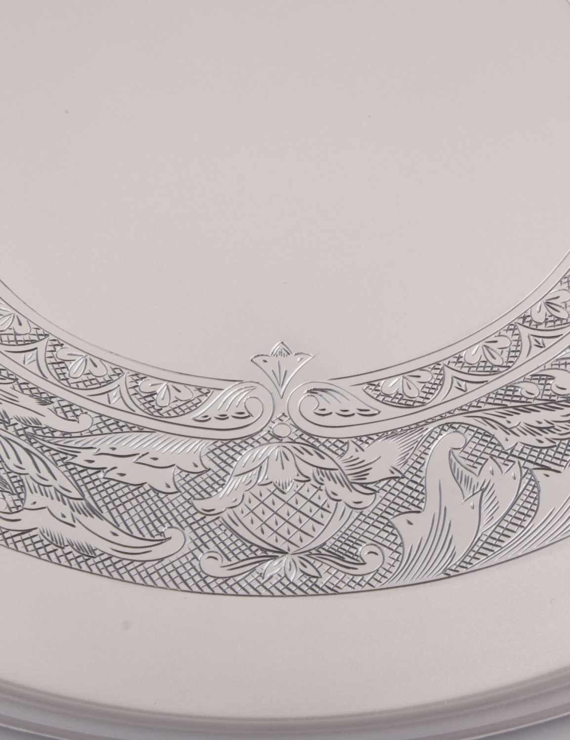 СЕРЕБРЯНЫЙ ПОДНОС "РИВЬЕРА" БЕЗ РУЧЕК – МСТЁРСКИЙ ЮВЕЛИР