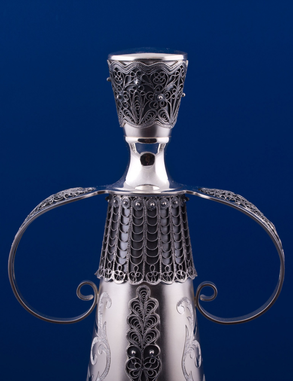 СЕРЕБРЯНЫЙ НАБОР ДЛЯ ВИНА "СУДАРУШКА" – МСТЁРСКИЙ ЮВЕЛИР