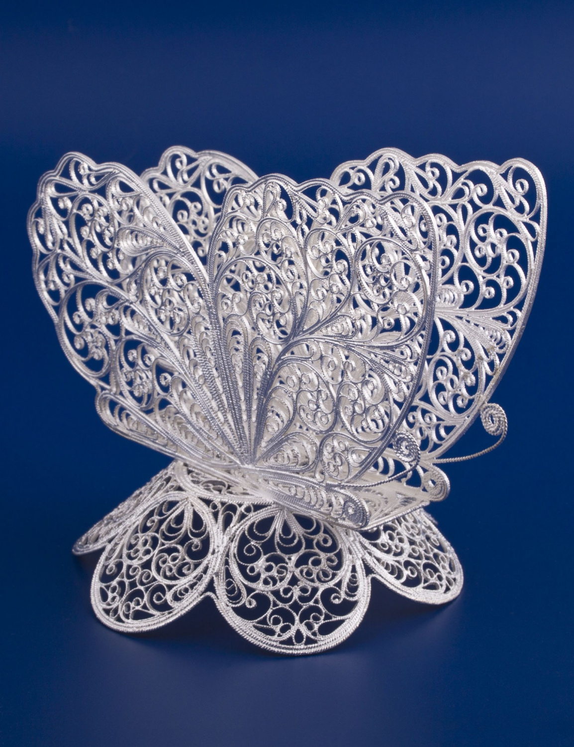 СЕРЕБРЯНАЯ САЛФЕТНИЦА "БАБОЧКА" – МСТЁРСКИЙ ЮВЕЛИР