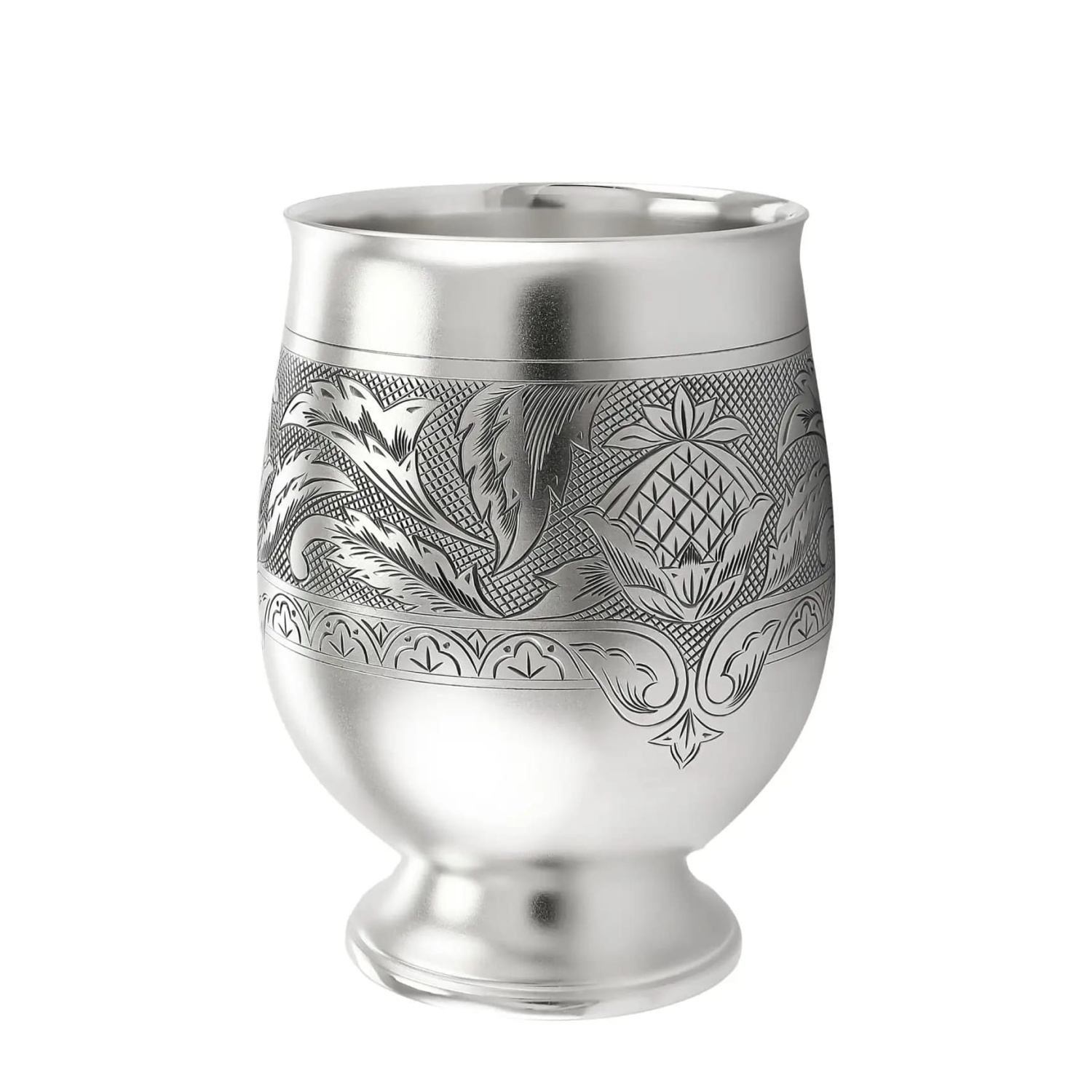 СЕРЕБРЯНЫЙ СТАКАН №40 "РИВЬЕРА" 170 МЛ. – МСТЁРСКИЙ ЮВЕЛИР