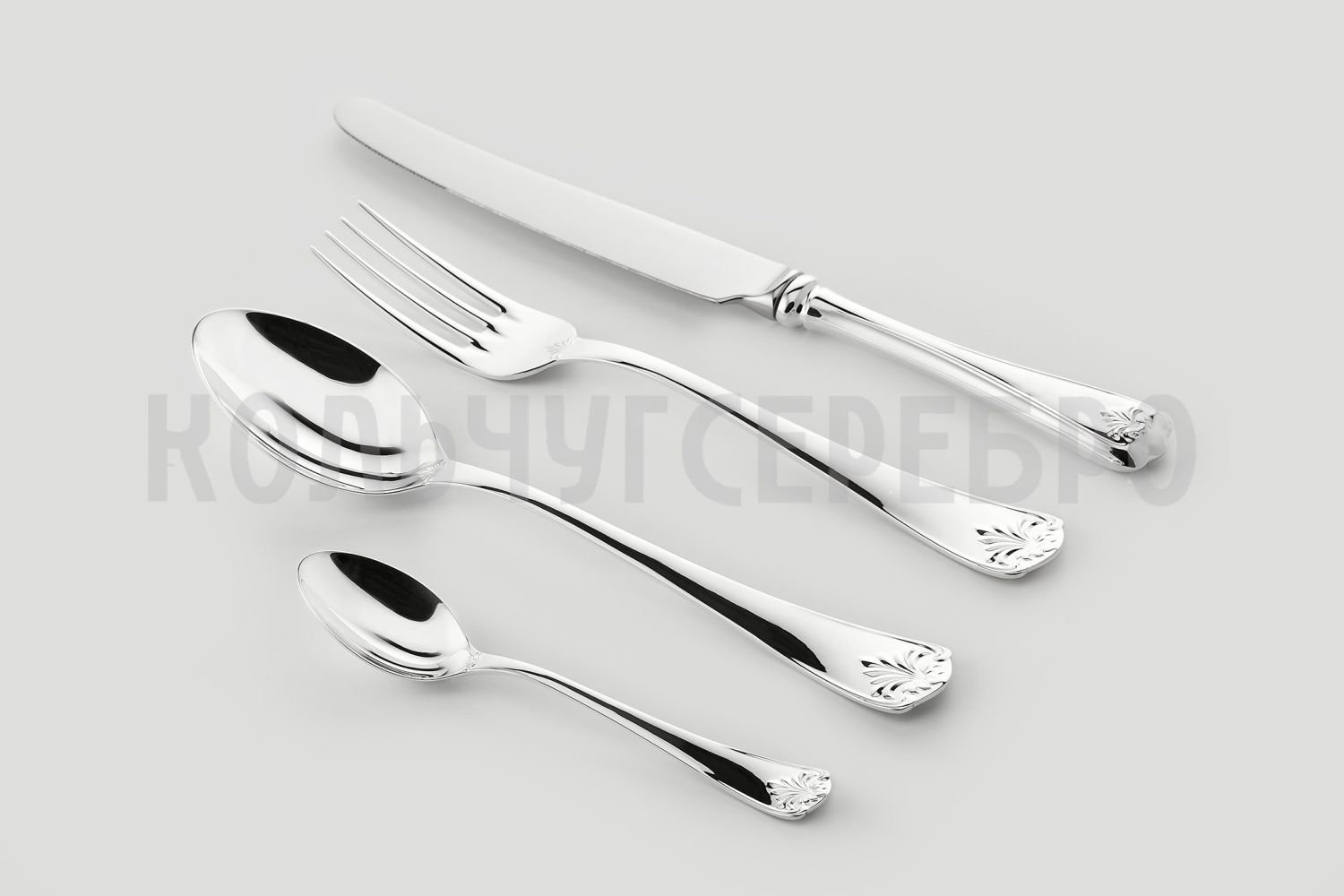 СЕРЕБРЯНЫЙ СТОЛОВЫЙ НАБОР "ANTIQUE" (24 ПРЕДМЕТА) – SOKOLOV